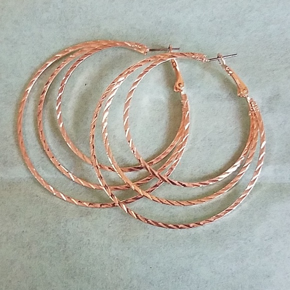 Jewelry New Triple Hoop Earrings On Snap Bar Closure Poshmark
